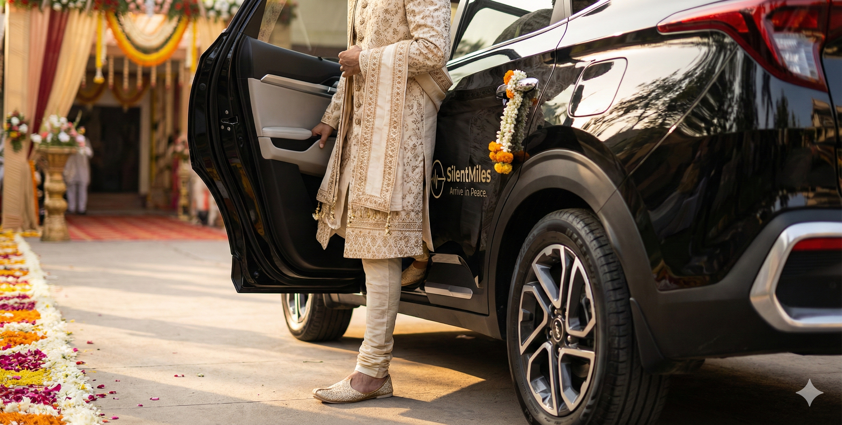 Luxury Electric Wedding Car Rental Pune